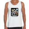 Space Retro Spatial Monster Game Shooter Unisex Black Tank Top - Kuzi Tees