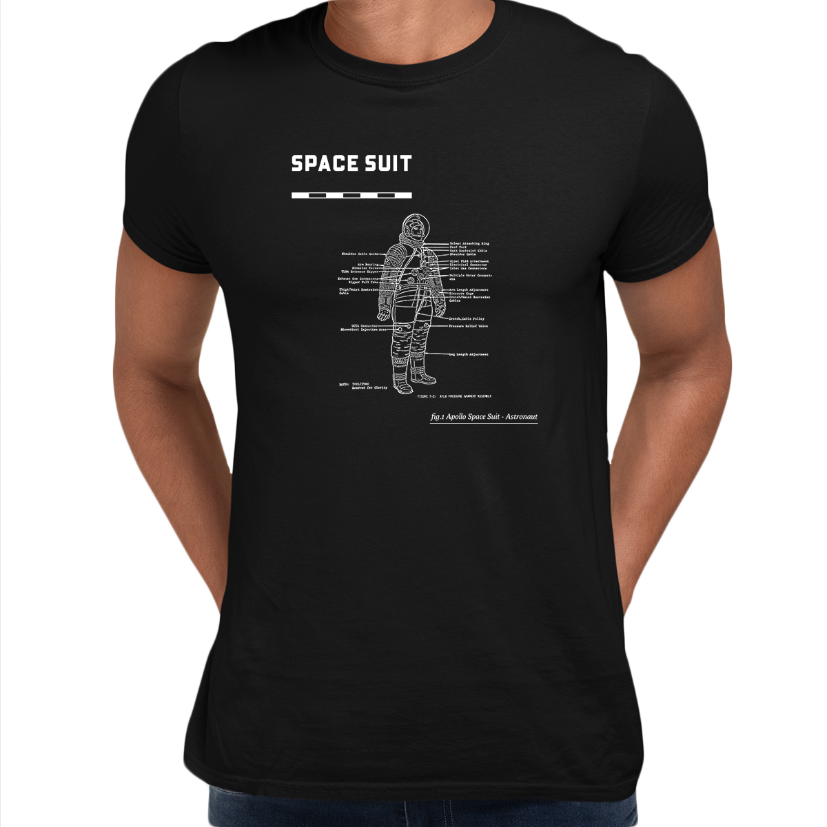 Unisex Apollo 11 Movie 50 Years Anniversary NASA Space Suite T-shirt - Kuzi Tees