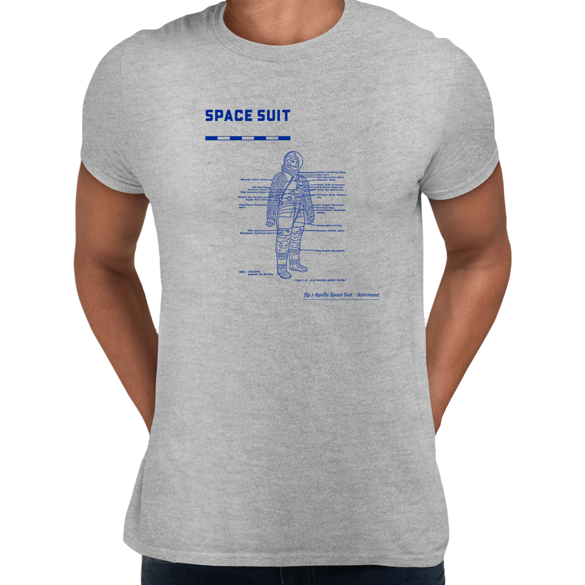 Unisex Apollo 11 Movie 50 Years Anniversary NASA Space Suite T-shirt - Kuzi Tees