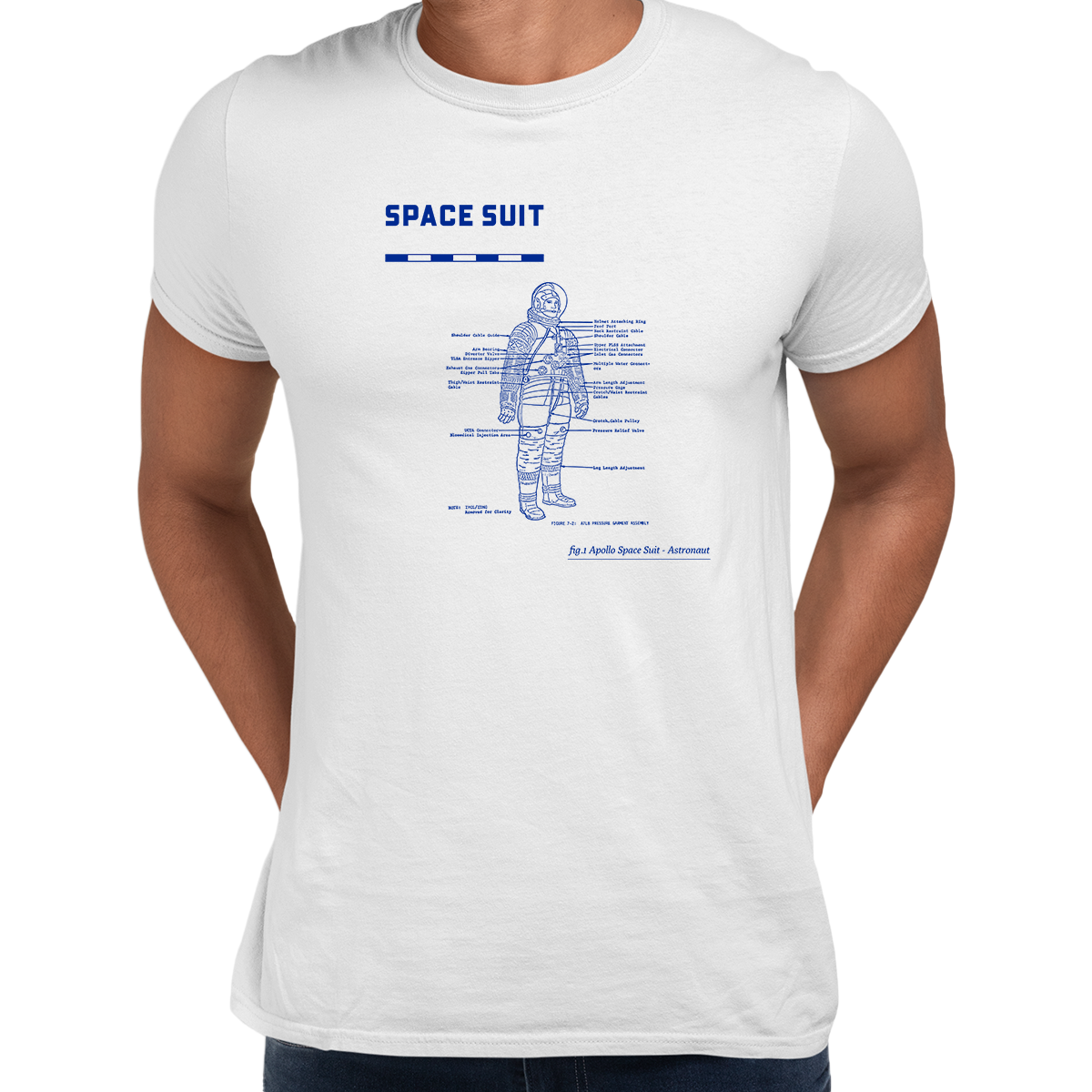 Unisex Apollo 11 Movie 50 Years Anniversary NASA Space Suite T-shirt - Kuzi Tees