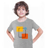 Shapes Minimal Colorful Art Print T-Shirt Abstract Design Short Sleeve Funny T-shirt for Kids - Kuzi Tees
