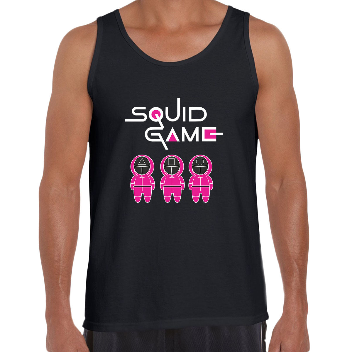 Squid Game Symbols Inspired Puzzle Logo Netflix's newest drama Unisex Tank Top - Kuzi Tees