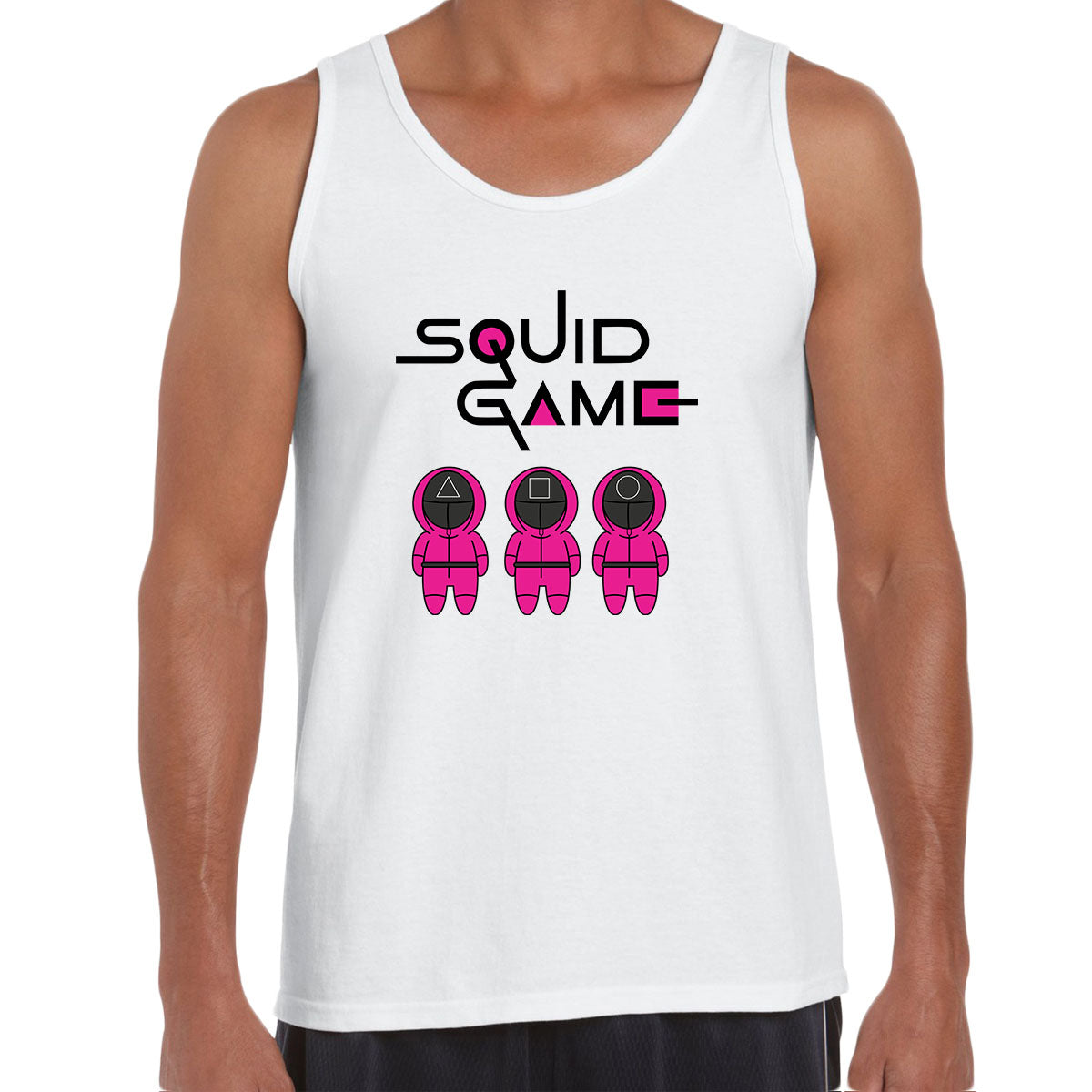 Squid Game Symbols Inspired Puzzle Logo Netflix's newest drama Unisex Tank Top - Kuzi Tees