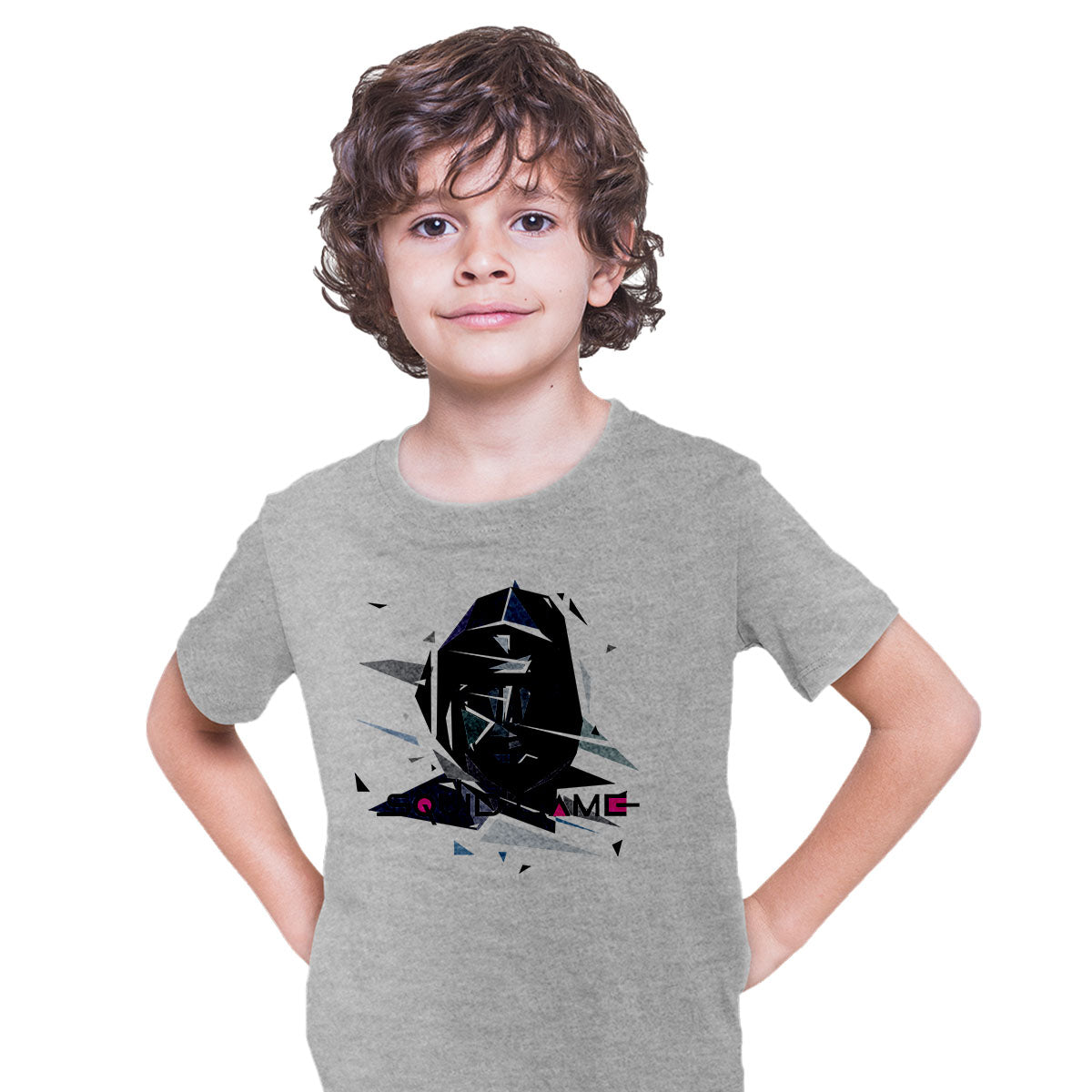 Squid Game Poly Character Inspired Puzzle Logo Netflix's Newest TV Drama T-shirt for Kids - Kuzi Tees