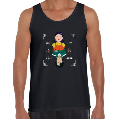 The Doll & Gi-Hun Squid Game Movie included all Games Adults Unisex Tank Top - Kuzi Tees
