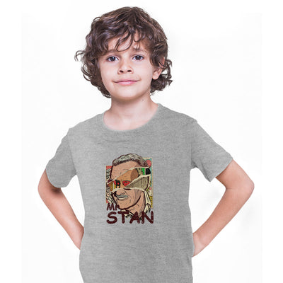 Stan Lee Memorial Superhero Marvellous Marvel Superhero Typography T-shirt for Kids - Kuzi Tees
