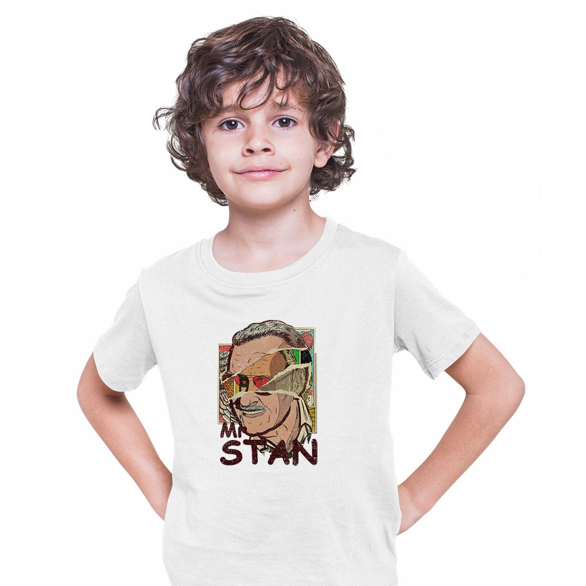 Stan Lee Memorial Superhero Marvellous Marvel Superhero Typography T-shirt for Kids - Kuzi Tees