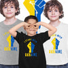 I Stand With Ukraine Kids T-Shirt Ukrainian Support Ukraine - Kuzi Tees
