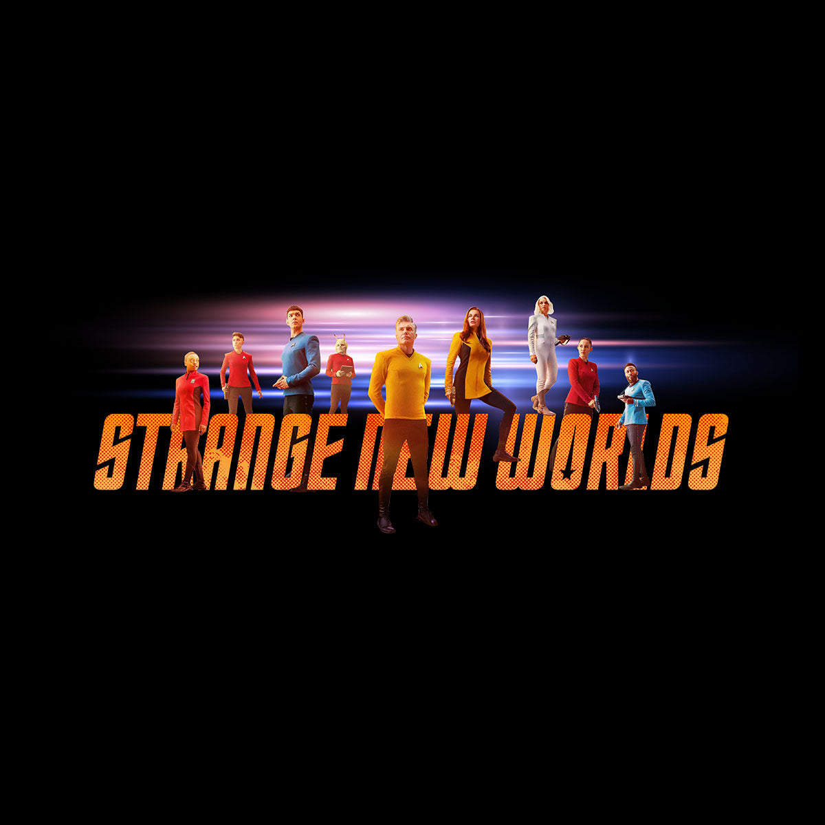 New Star Trek captiain t-shirt from tv series of Strange new worlds - Kuzi Tees