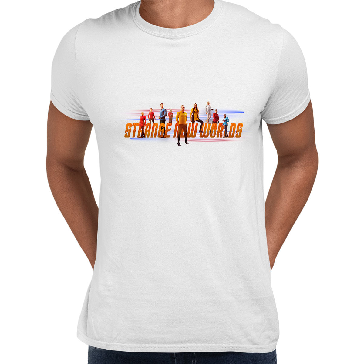 New Star Trek captiain t-shirt from tv series of Strange new worlds - Kuzi Tees