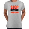 Stop Russian Aggression T-shirt, Quote Anti Russia Putin Ukraine War conflict - Kuzi Tees