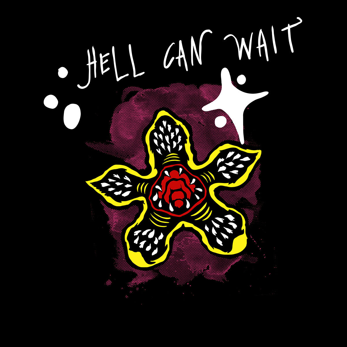 Stranger Things Hell Can wait t-shirt TV series Movie Unisex T-Shirt - Kuzi Tees