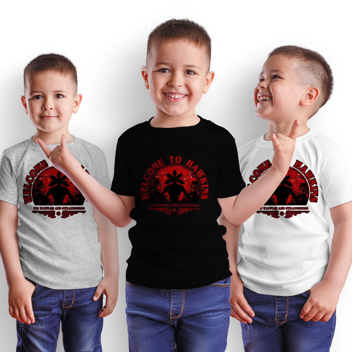 Stranger things Welcome to Hawkins Kids Movie t-shirt - Kuzi Tees