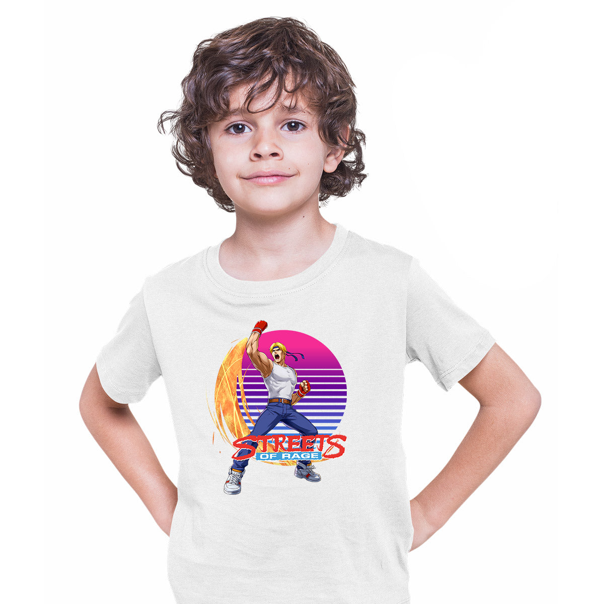 Streets of Rage Axel Stone White Kids T-shirt