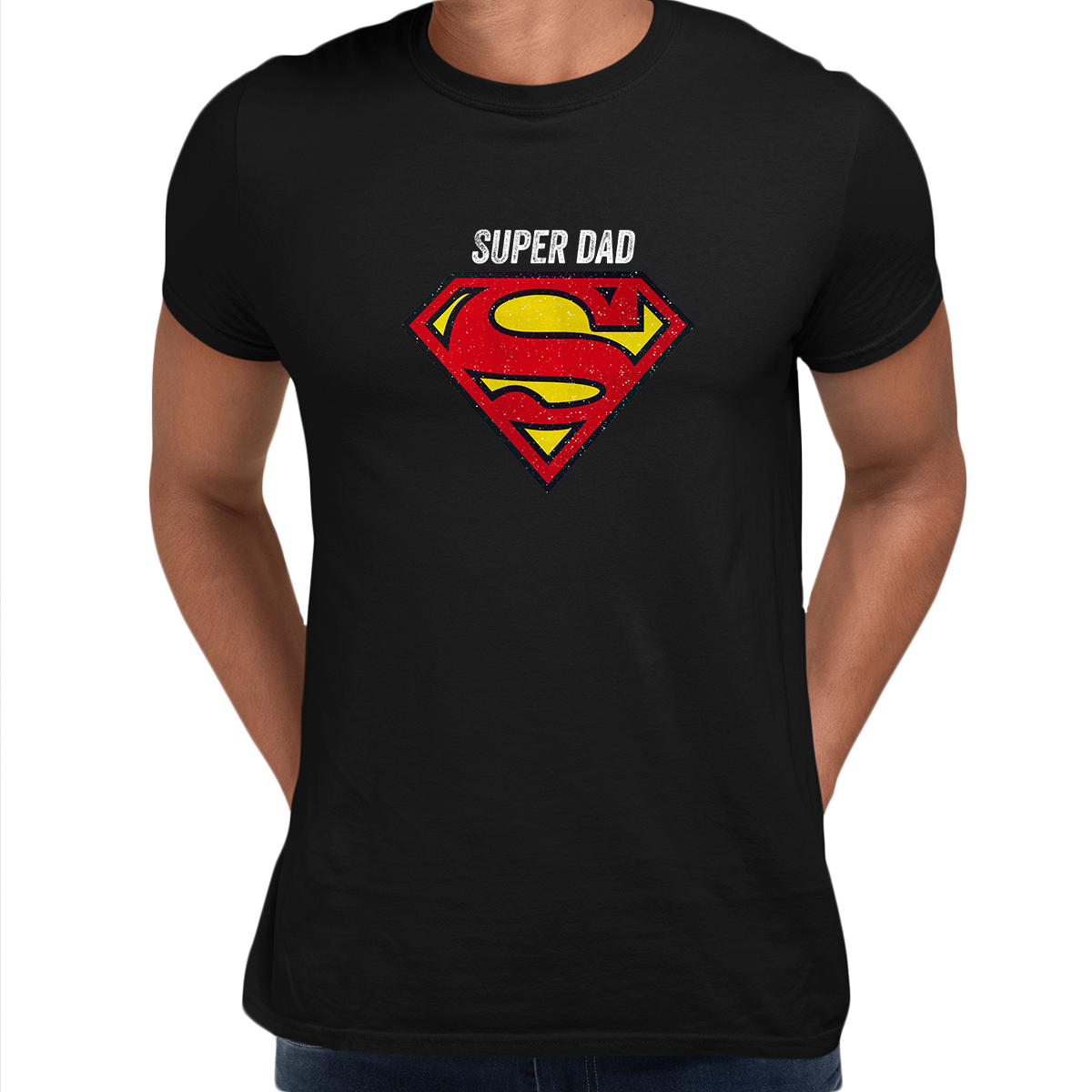 Super Dad Retro Superman DC Comix Action Hero Unisex T-shirt - Kuzi Tees