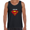 Super Dad Retro Superman DC Comix Action Hero Unisex Tank Top - Kuzi Tees