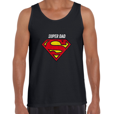 Super Dad Retro Superman DC Comix Action Hero Unisex Tank Top - Kuzi Tees