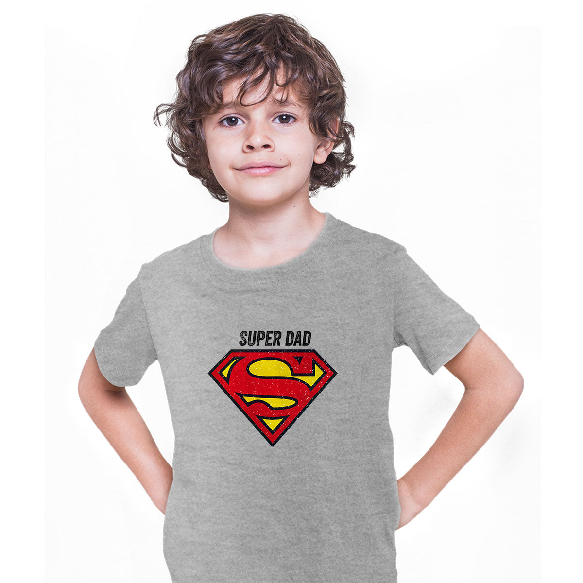 Super Dad Retro Superman DC Comix Action Hero T-shirts for Kids - Kuzi Tees