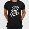 Super Mario Bros Outlined Jumping Mario T-Shirt for all Retro Nintendo Minds - Kuzi Tees