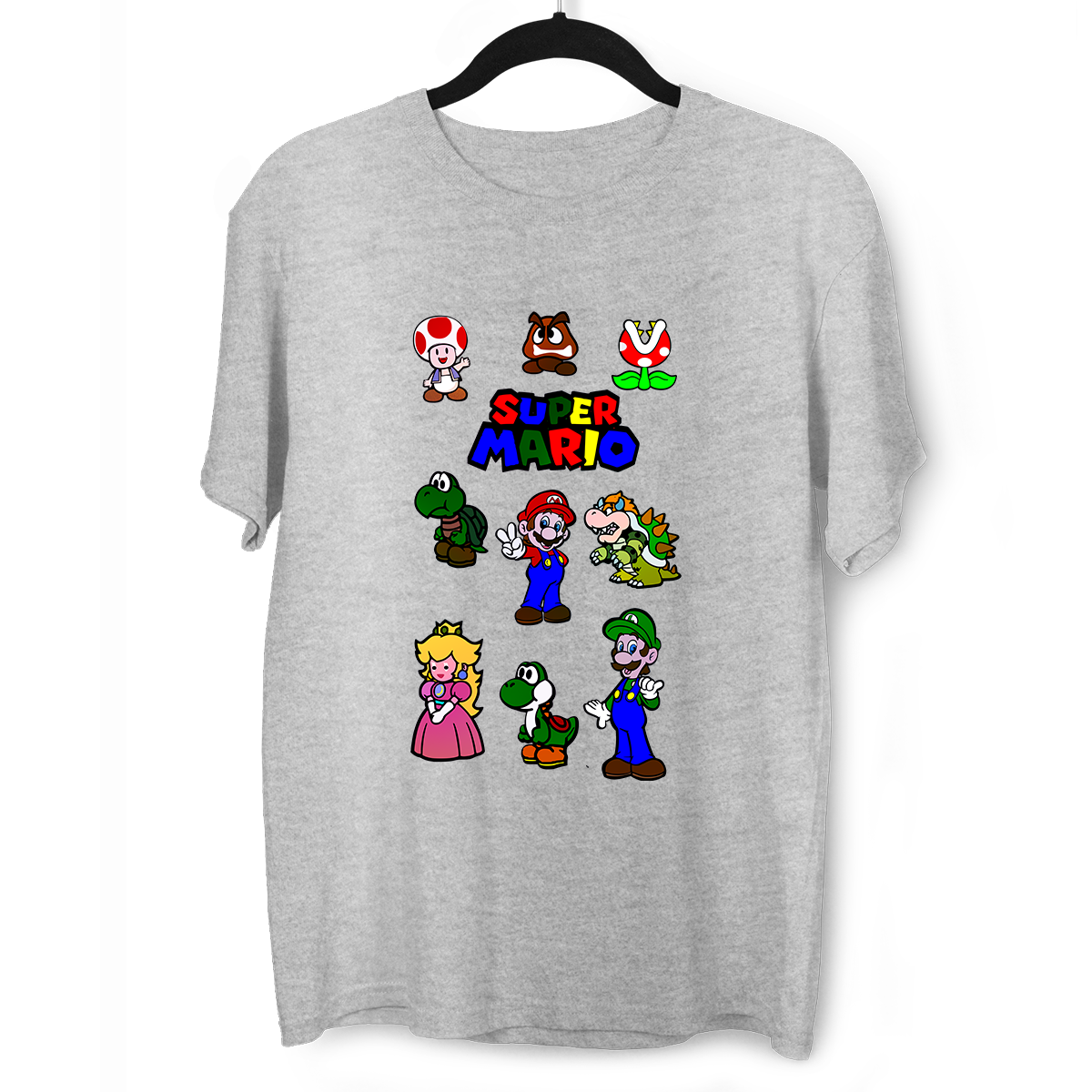 Super Mario Bros Gaming Characters Nintendo SNES Adult T Shirt - Kuzi Tees