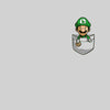 Cute Mario Bros Luigi in the pocket Tee Nintendo SNES for All retro Minds - Kuzi Tees