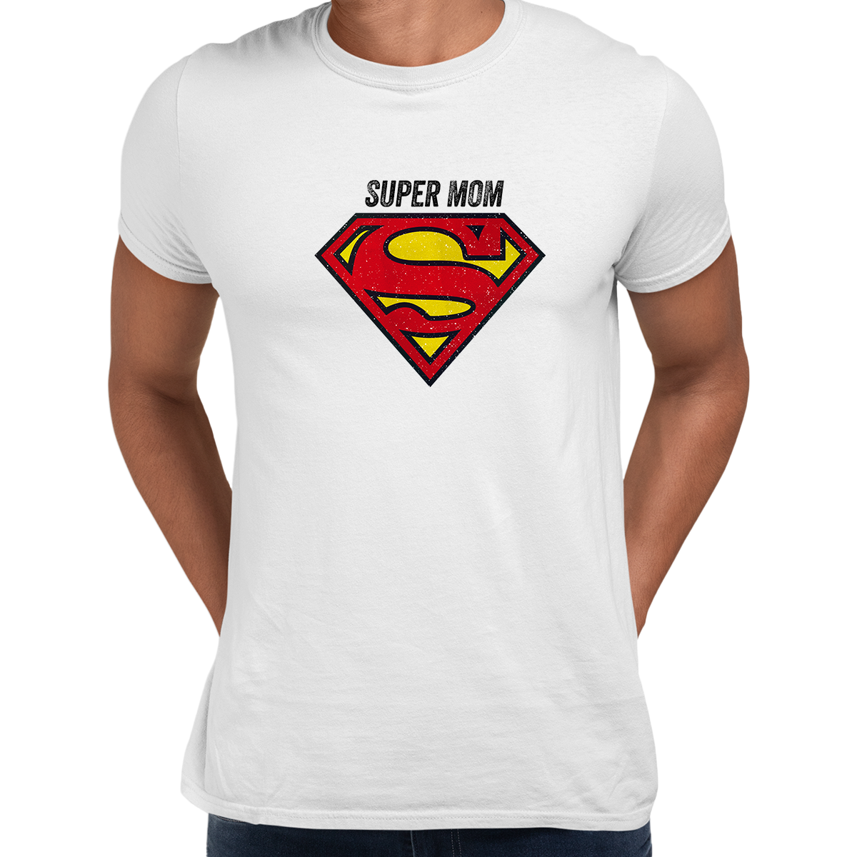 Super Mom Retro Superman DC Comix Action Hero Unisex T-shirt - Kuzi Tees