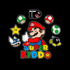 Super Kiddo T-shirt Mario Birthday Kids Custom Gaming Birthday Kids T-shirt Black
