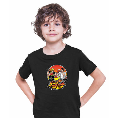 Sweep the Leg Johnny Cobra Kai Retro Nostalgia TV series Kids t-shirt - Kuzi Tees