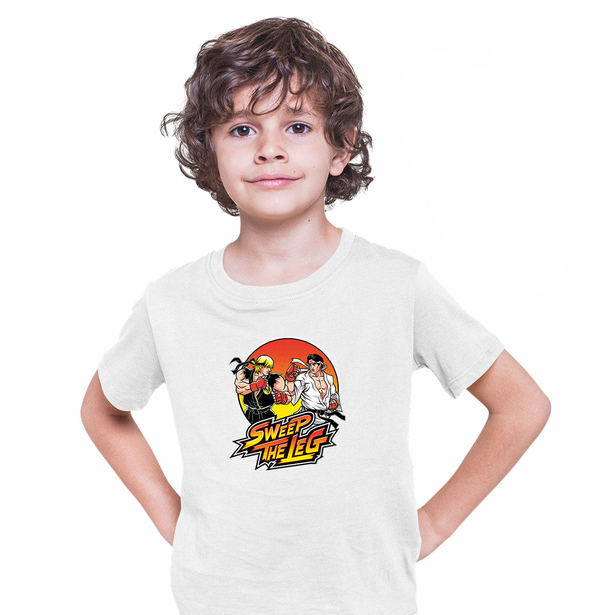 Sweep the Leg Johnny Cobra Kai Retro Nostalgia TV series Kids t-shirt - Kuzi Tees