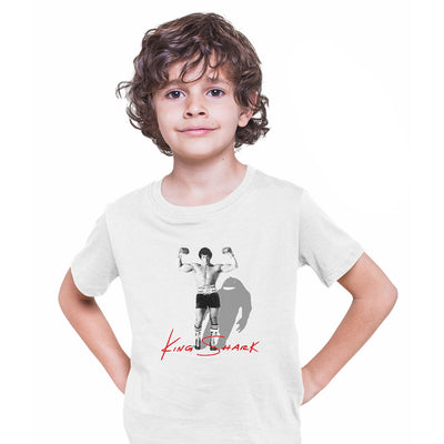 Sylvester Stallone King Shark Shadow Funny Movie T-shirt for Kids - Kuzi Tees