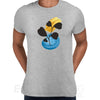 Botanical Blue Flower Plant Abstract T-shirt Novelty Crew Neck Birthday Summer Unisex T-shirt - Kuzi Tees
