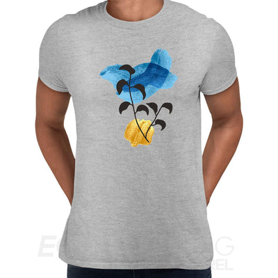 Botanical Flowers Leaves Abstract Novelty Crew Neck Birthday Summer Unisex T-shirt - Kuzi Tees