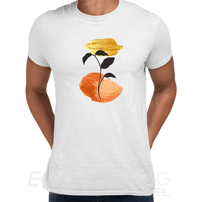 Botanical Design Tee Flowers Leaves Abstract Novelty Crew Neck Birthday Unisex T-shirt - Kuzi Tees