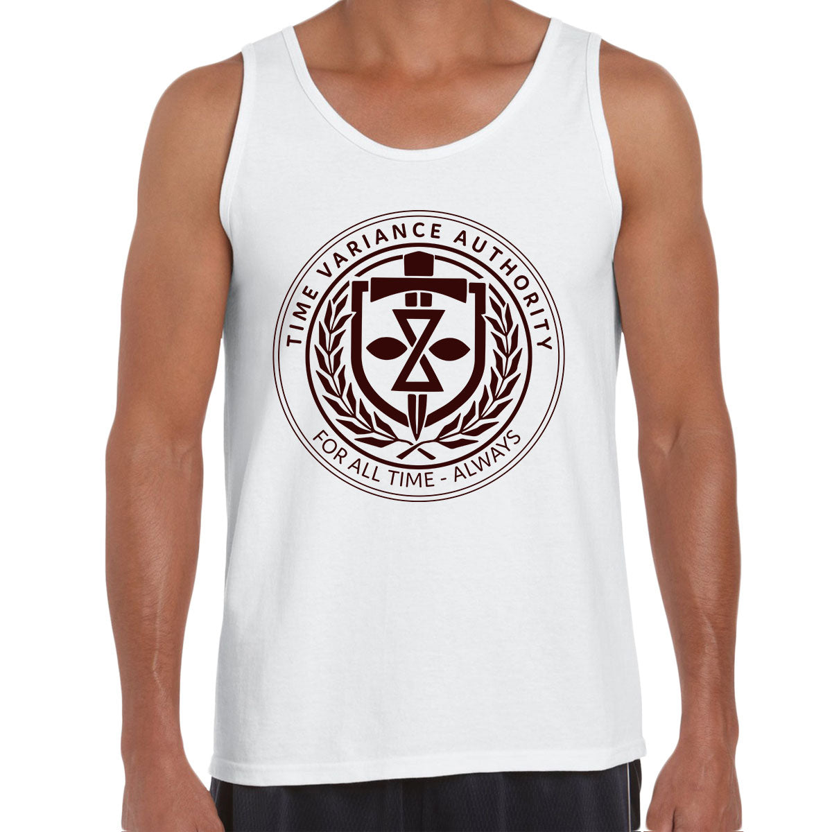 Loki TVA Symbol Time Variance Authority Marvel Adults Novelty Geek Funny Unisex Tank Top - Kuzi Tees