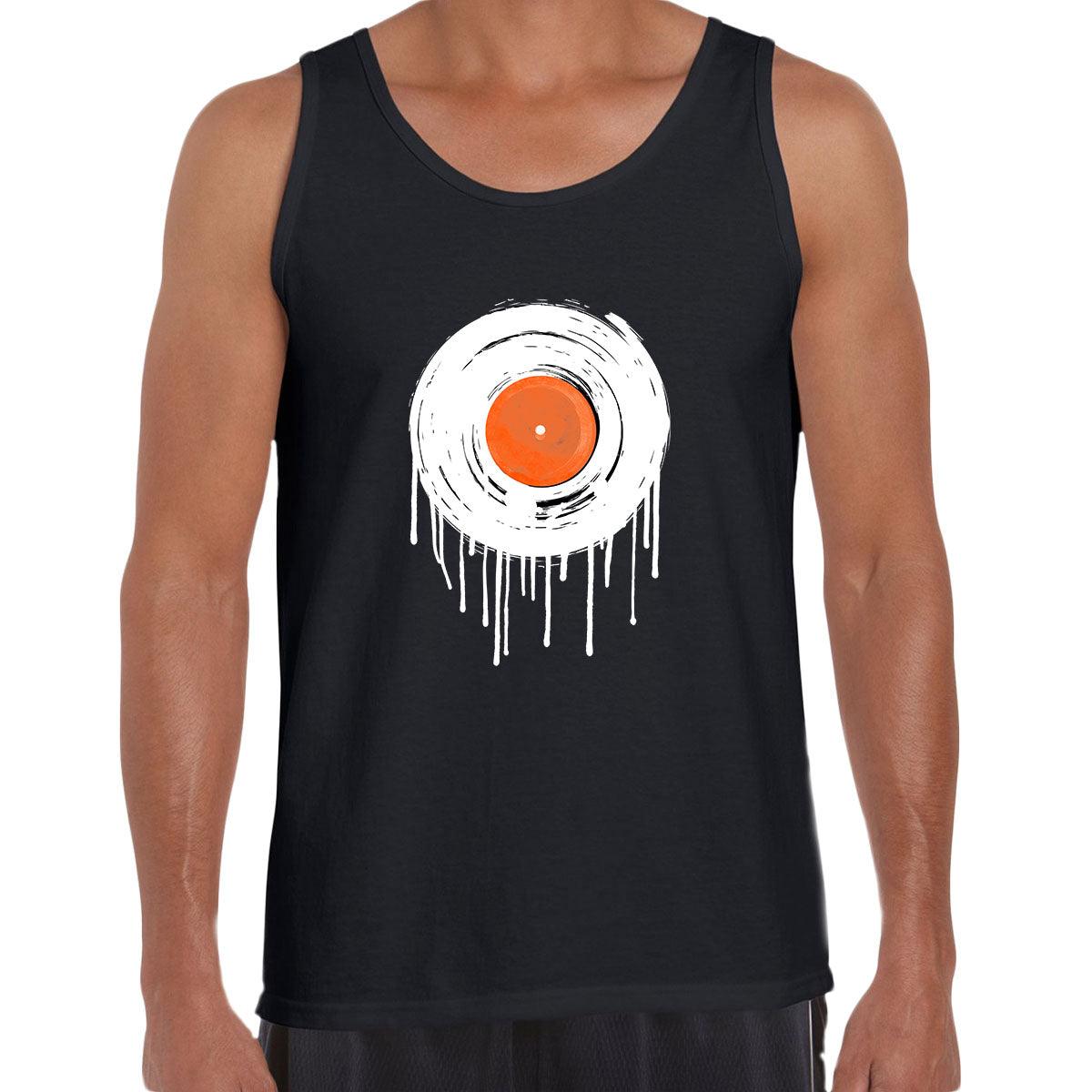 DJ Tee Vinyl Minimal Drum & Bass Novelty Deck Decks Turntable LP Record Unisex Tank Top - Kuzi Tees