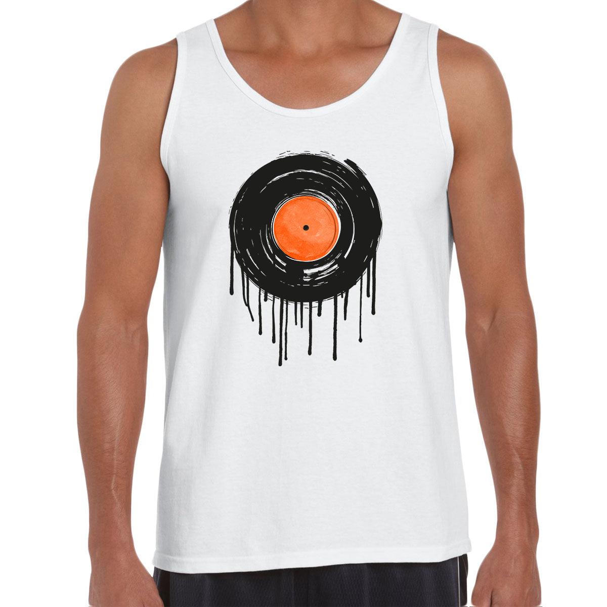 DJ Tee Vinyl Minimal Drum & Bass Novelty Deck Decks Turntable LP Record Unisex Tank Top - Kuzi Tees