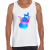 Vaporeon Water type Pokemon Black & White Tank-Top - Kuzi Tees