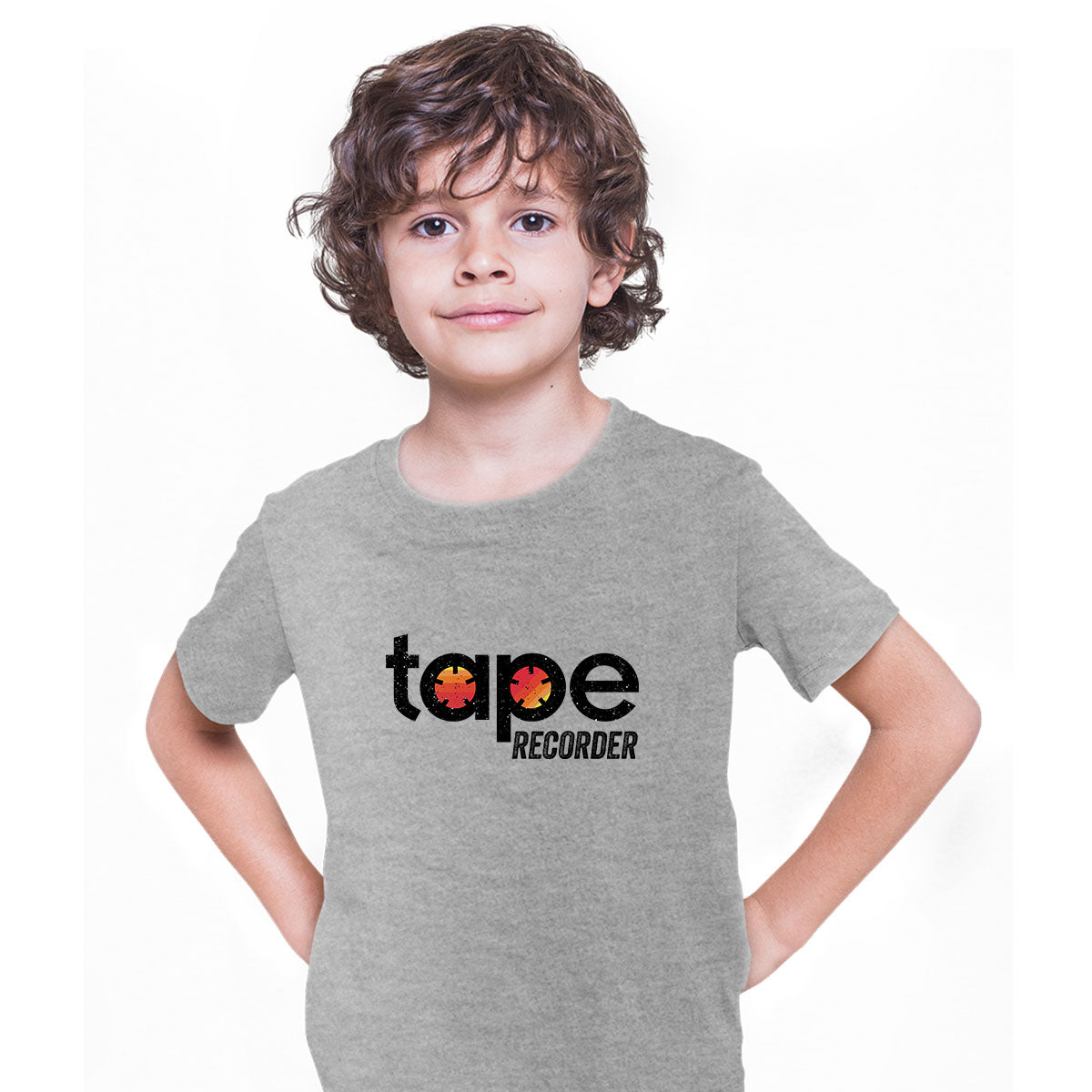 Tape Recorder 80 Retro Cassette Player Retro T-Shirts for Kids OLD SKOOL - Kuzi Tees