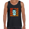 Ted Lasso Believe Motivational Funny Movie Novelty Adult Gift Typography Unisex Tank Top - Kuzi Tees