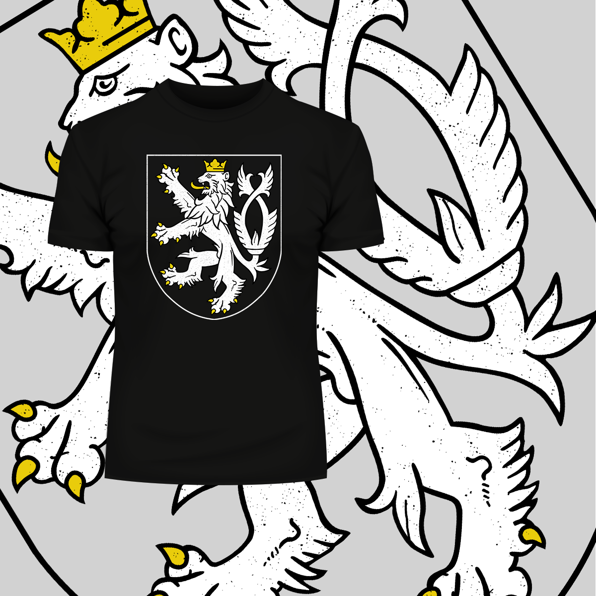The Coat of Arms of The Czech Republic Political T-Shirt - Kuzi Tees