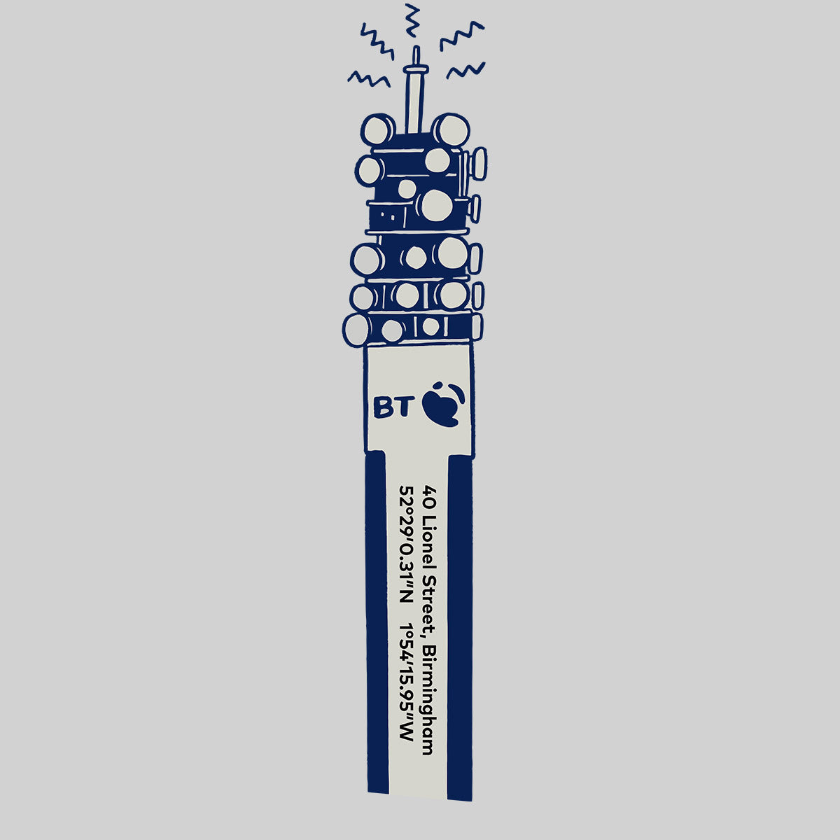 The BT Tower Post Office Tower GPO Tower Unisex T-Shirt - Kuzi Tees