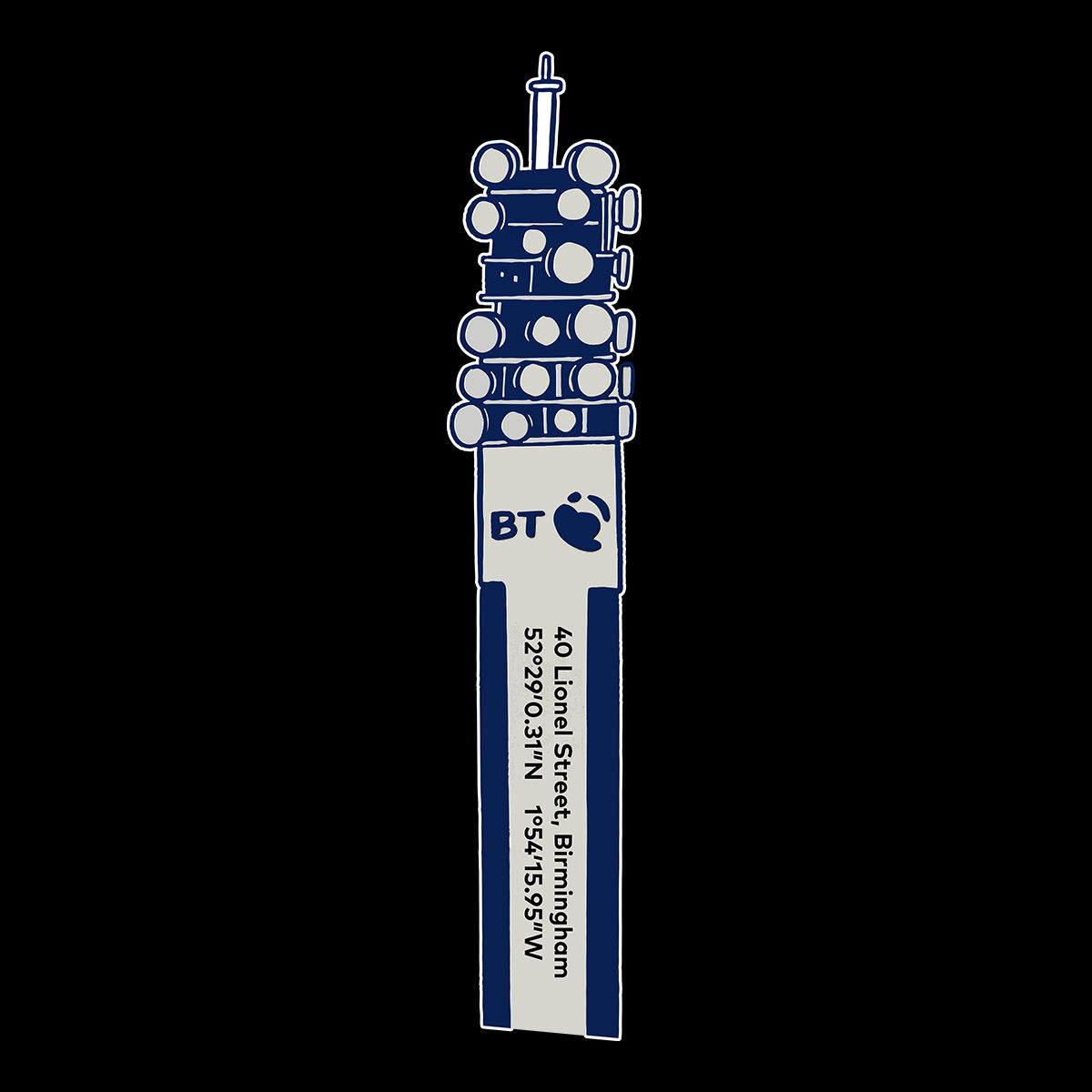 The BT Tower Post Office Tower GPO Tower Unisex T-Shirt - Kuzi Tees