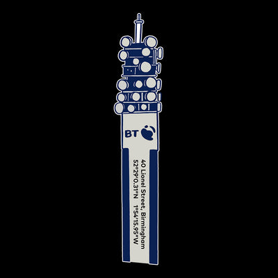 The BT Tower Post Office Tower GPO Tower Unisex T-Shirt - Kuzi Tees