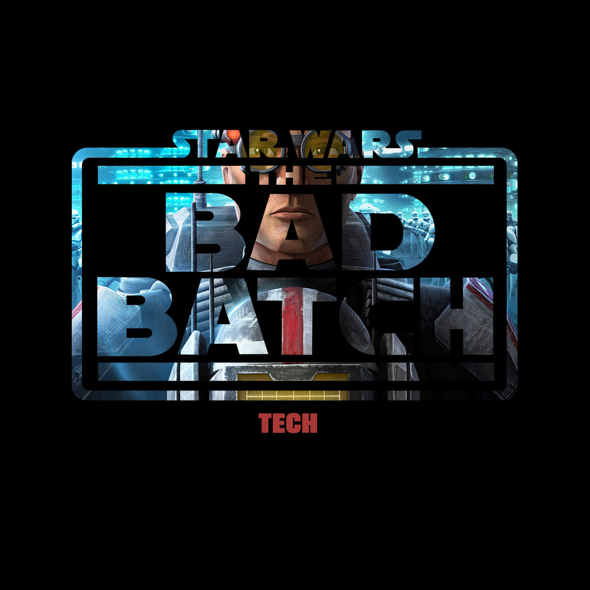 The Bad Batch - Tech Clone Wars T-Shirt Novelty Funny Gift Movie Unisex T-Shirt - Kuzi Tees