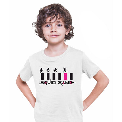 The Glass Hopping Squid Game Cosplay Inspired TV Puzzle T-shirt for Kids - Kuzi Tees