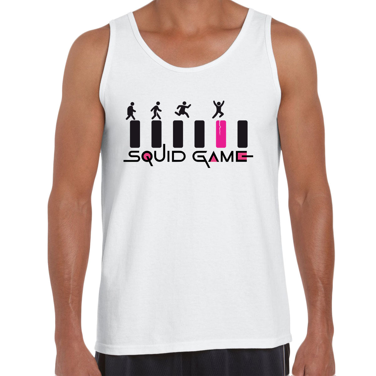 The Glass Hopping Squid Game Cosplay Inspired TV Puzzle Unisex Tank Top - Kuzi Tees
