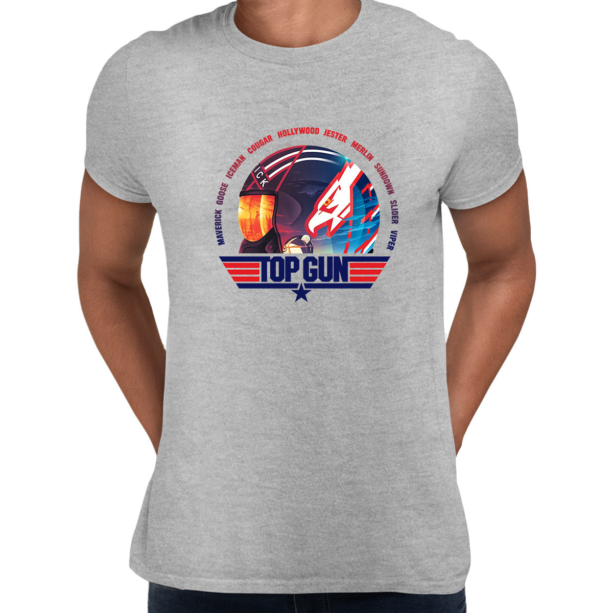 New Top Gun Helmet Nostalgia Adult T-shirt Tom Cruise Maverick - Kuzi Tees