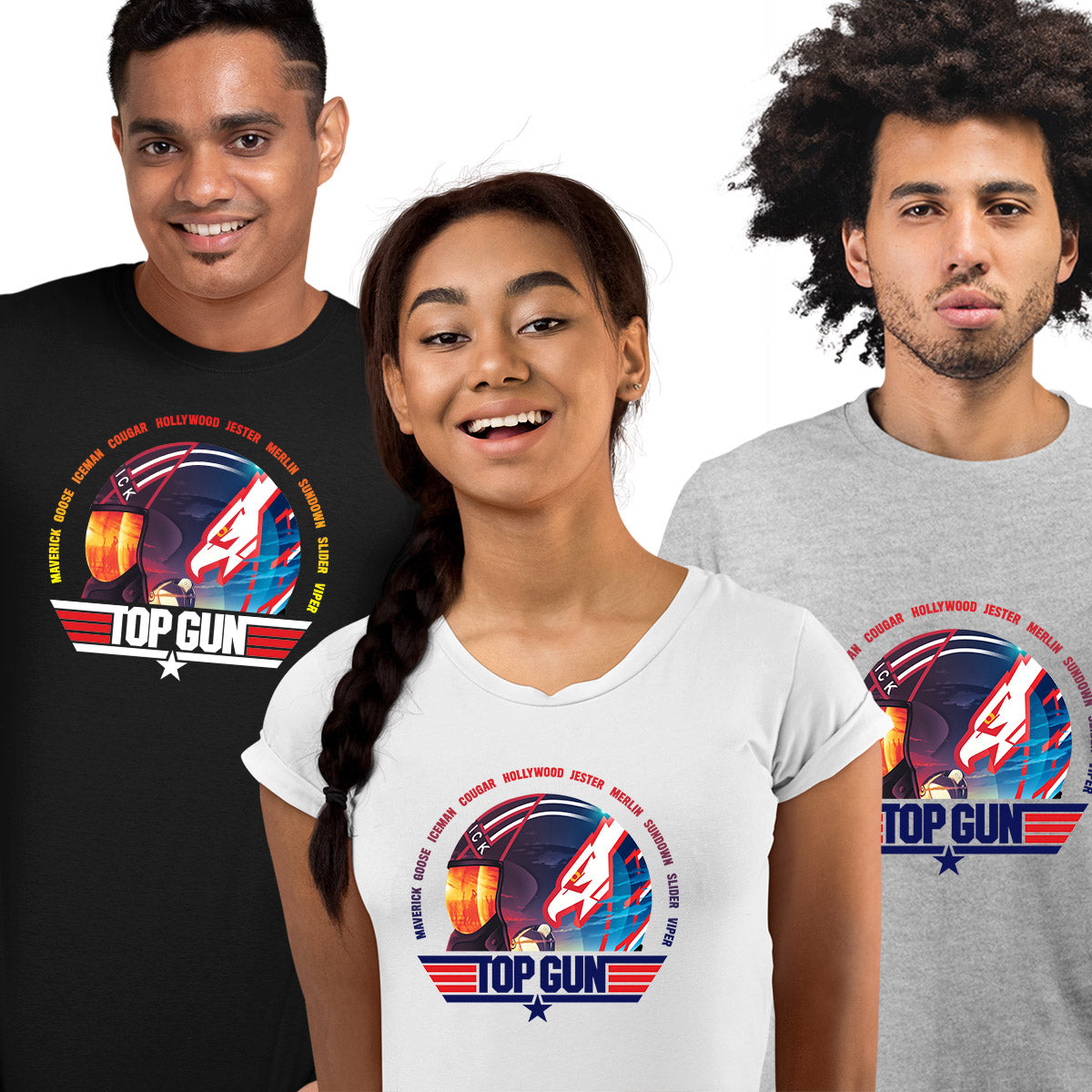New Top Gun Helmet Nostalgia Adult T-shirt Tom Cruise Maverick - Kuzi Tees