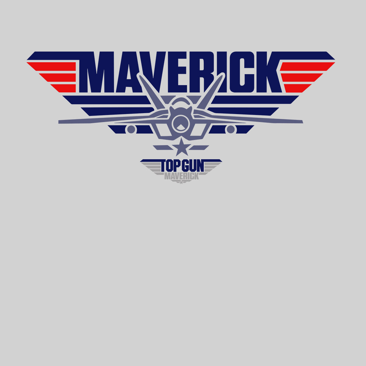 Top Gun Maverick Plane Logo T-shirt