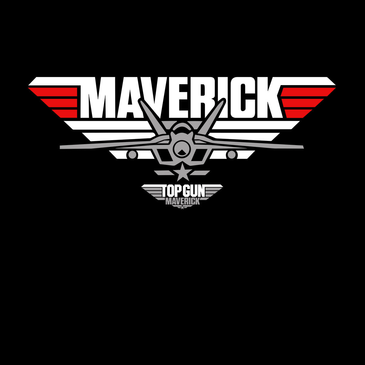 Top Gun Maverick Plane Logo T-shirt